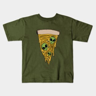 Alien Pizza Kids T-Shirt